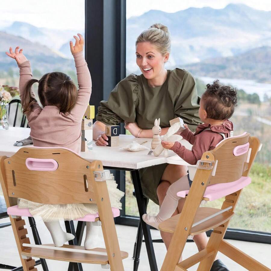 3 In 1 Convertible Wooden High Chair Adjustable For Toddlers