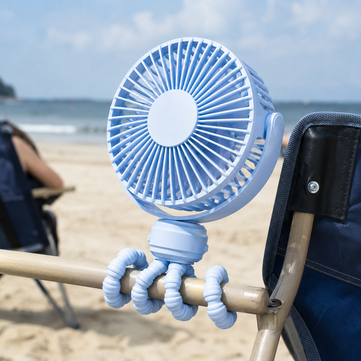 Portable Clip On Stroller Fan With Flexible Tripod For Travel