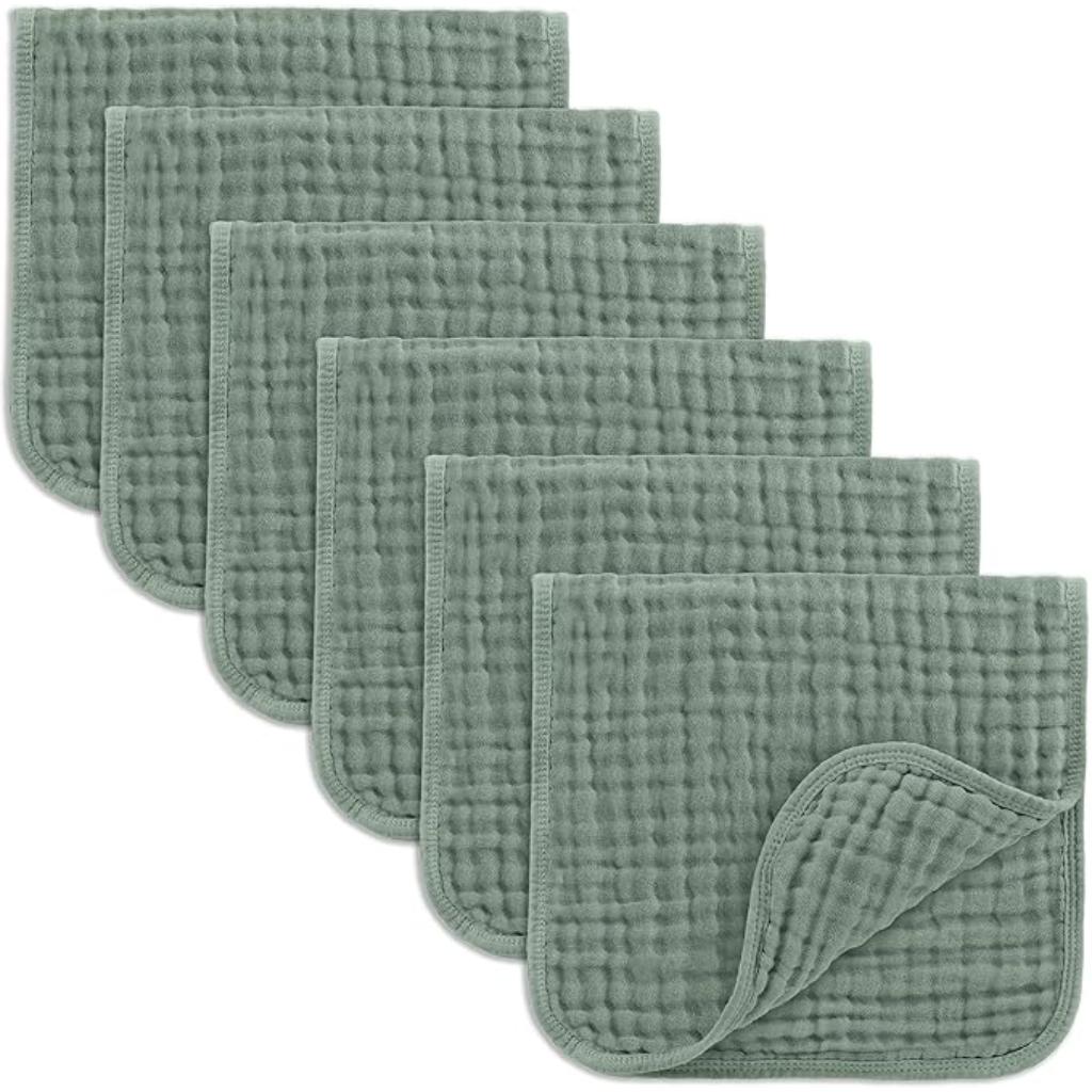 Baby Washcloths Square Towels With Soft Cotton Muslin Set-Cozy Stroller