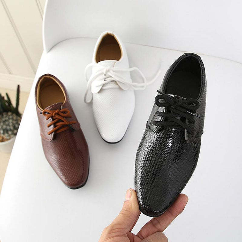 Formal Leather Shoes For Kids-Cozy Stroller