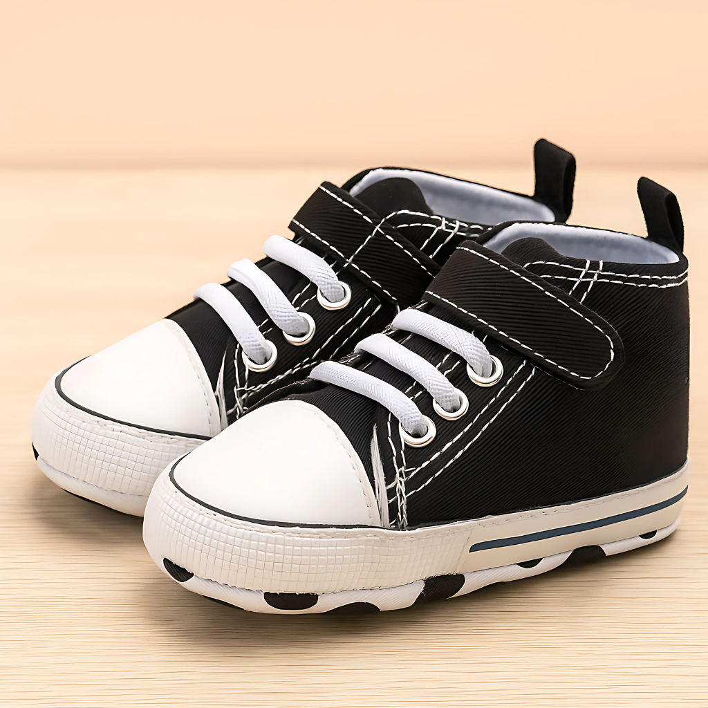 Baby Girls Boys Canvas High Top Shoes