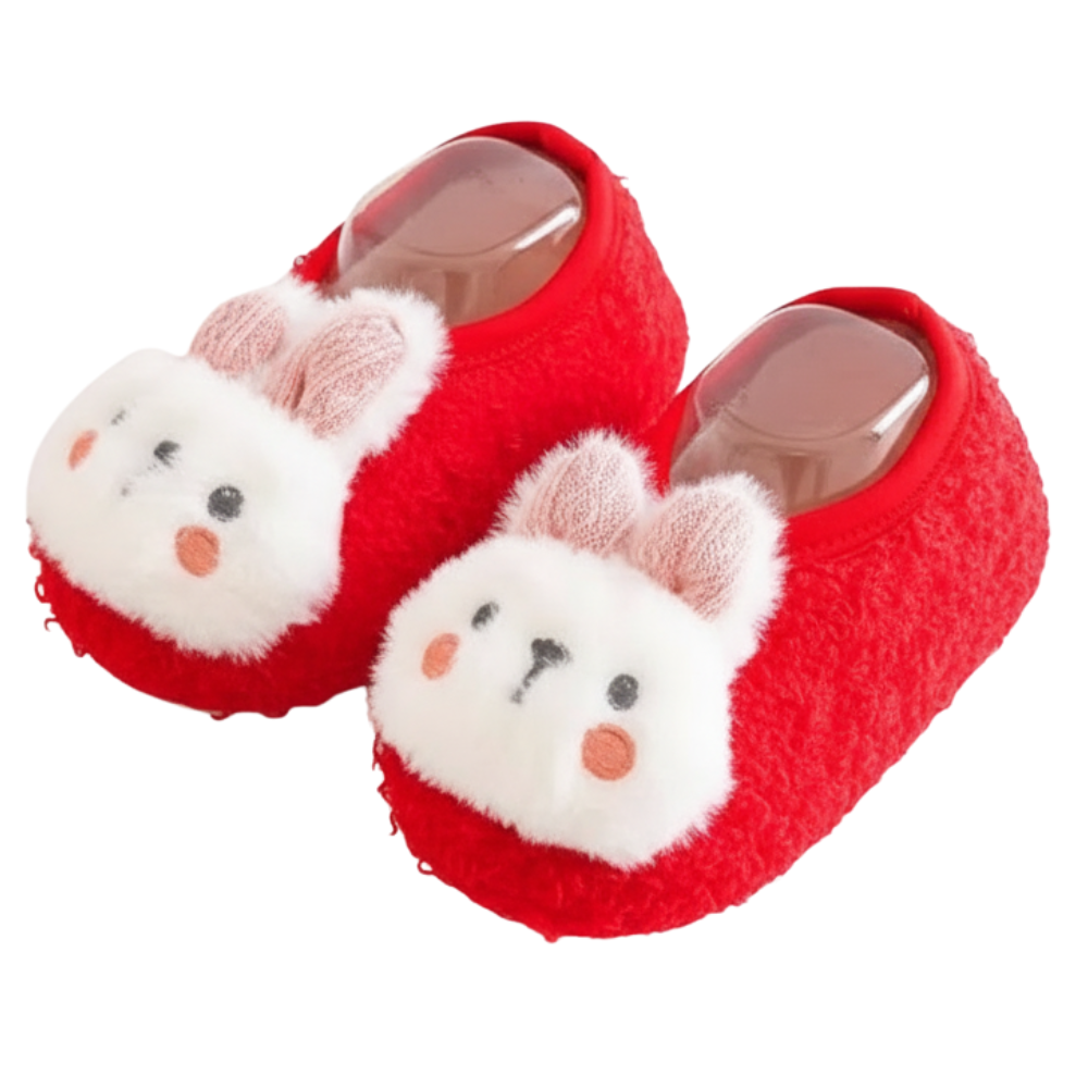 Non Slip Winter Warm Rabbit First Walkers Shoes For Kids