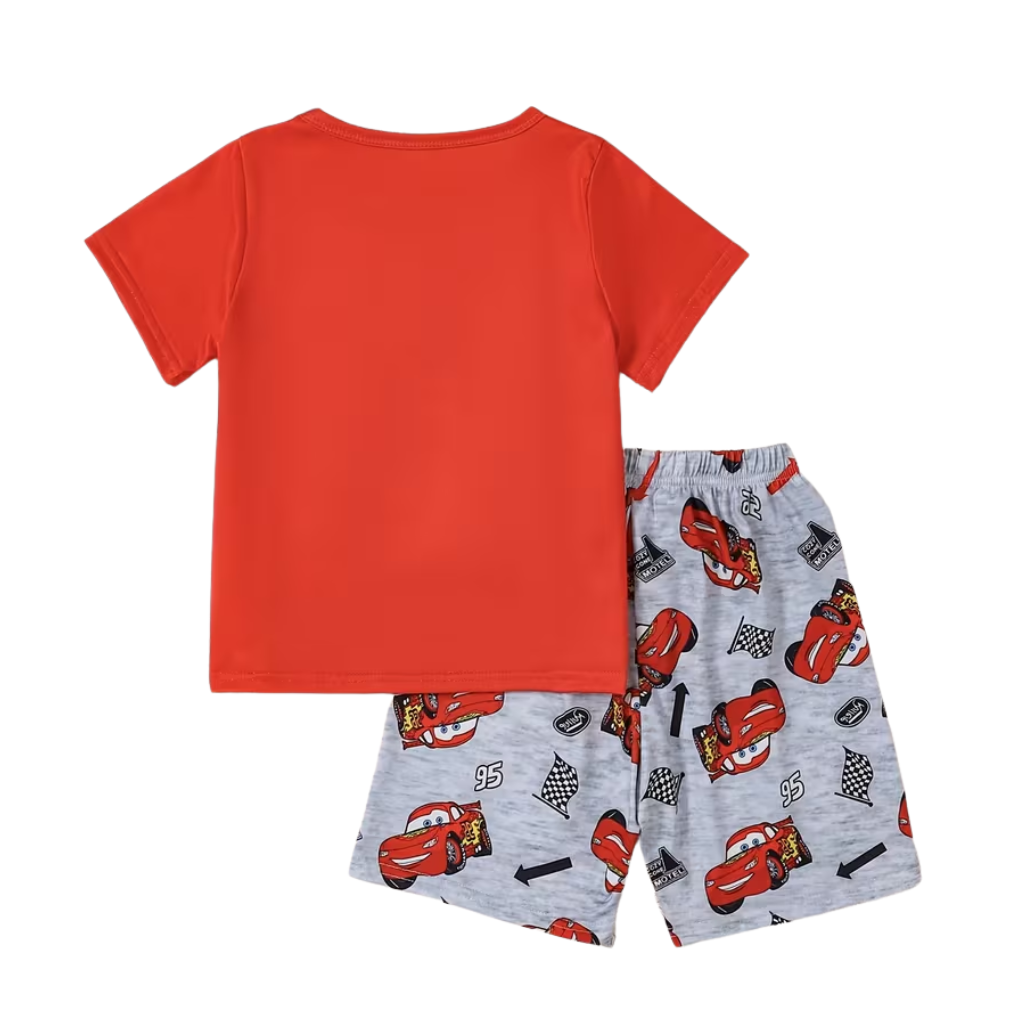 Lightning McQuam Spring Retardant Fabric Fashion Pajamas Short Sleeve T Shirt