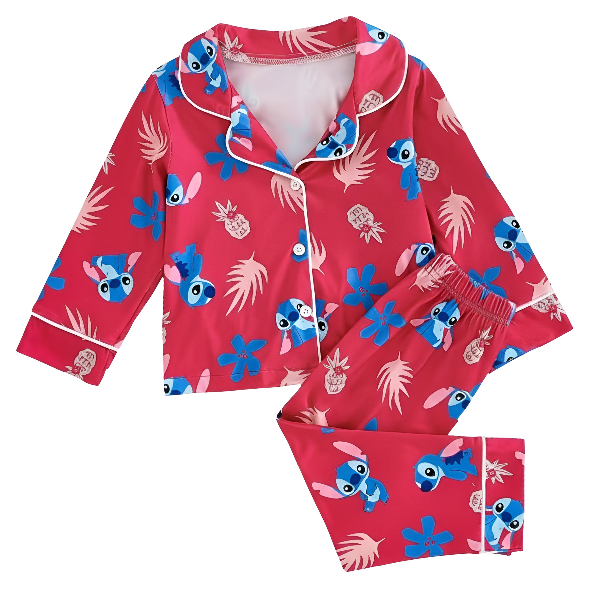 Alien Character Cartoon Print Pajama Set