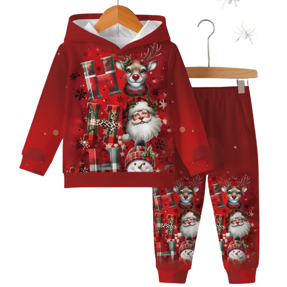 Toddler Printed Hoodie Pants Set