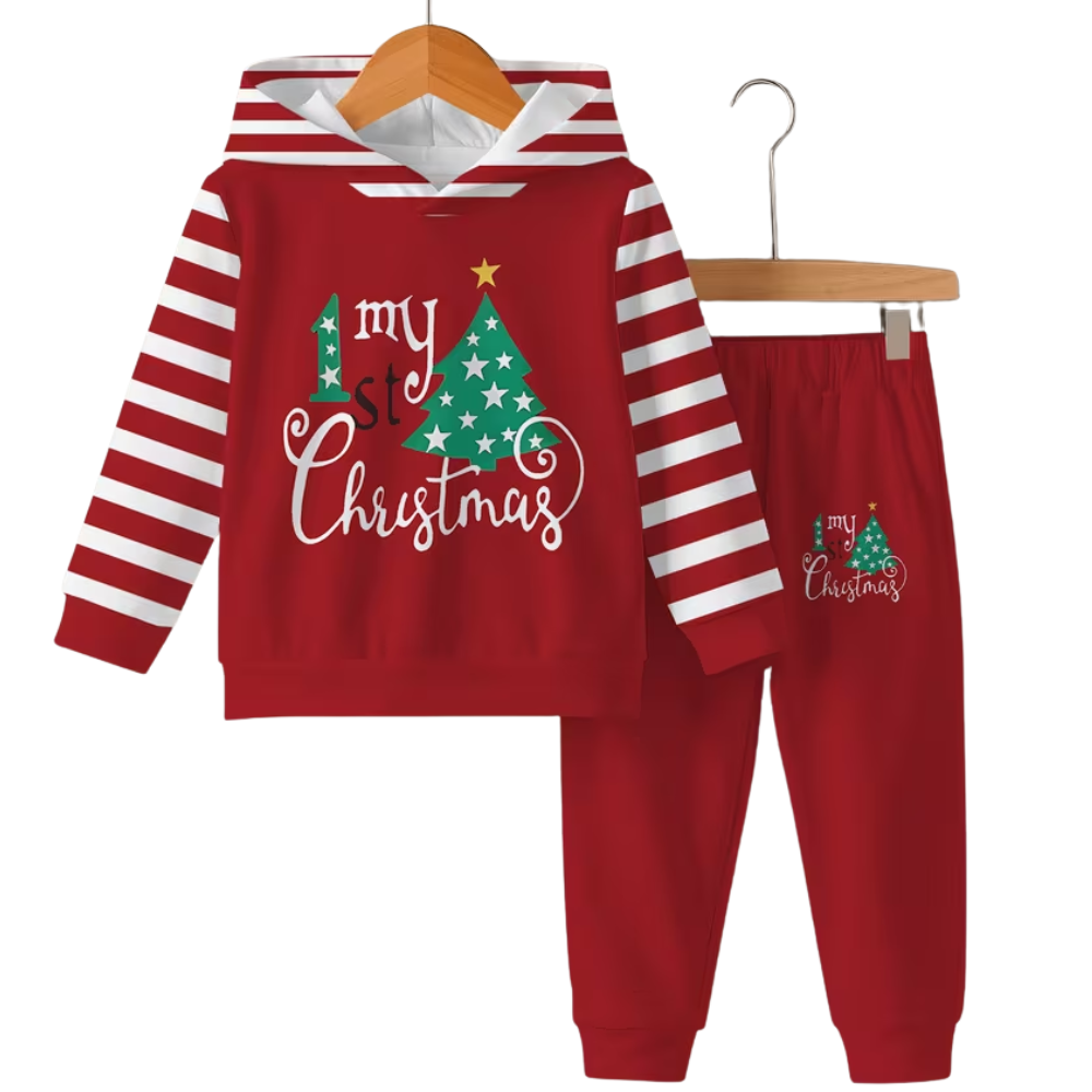 Baby Printed Top Pants Outfit Set