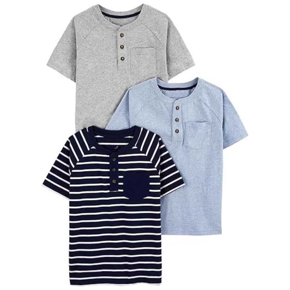 Baby Boy Pack of 3 Short Sleeve Tee Shirts