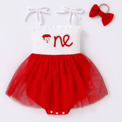 Tulle Romper Sleeveless Bodysuit For One Year Old