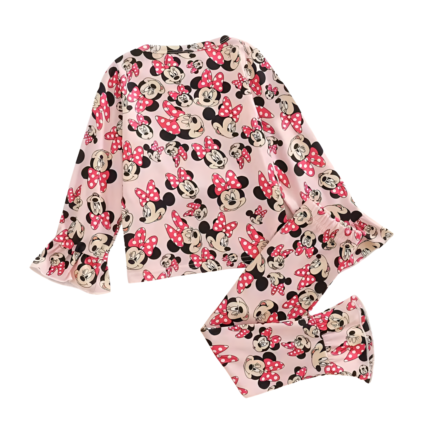 Character Bow Print Kids Pajama Set