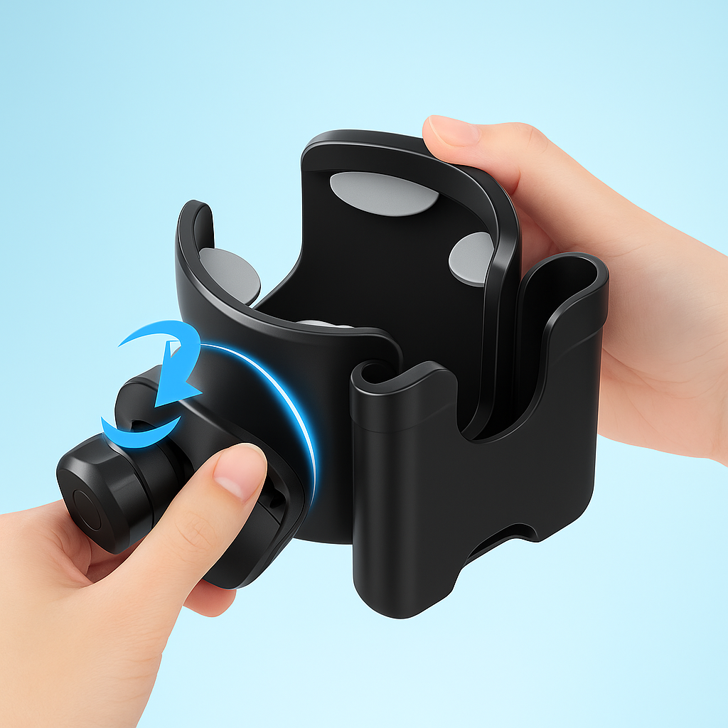 Stroller Cup Holder With Phone Slot-Cozy Stroller