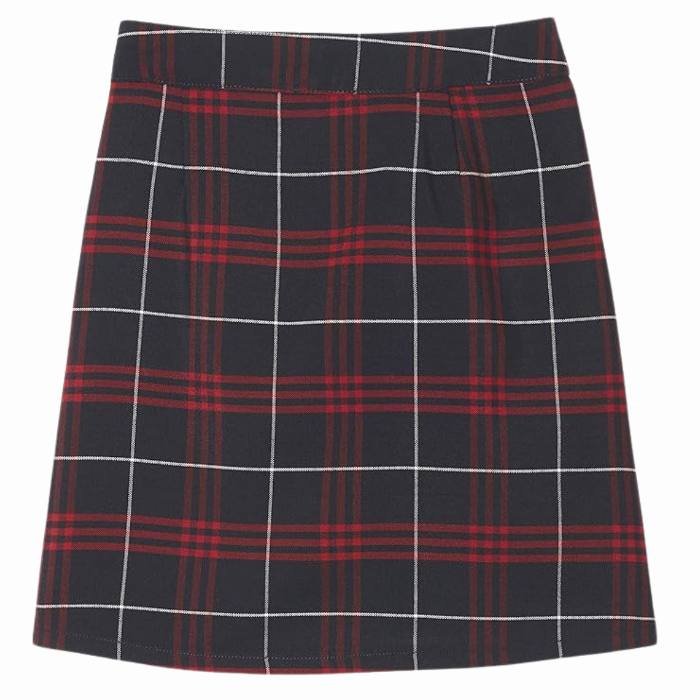 Girls Adjustable Waist Pleated Scooter Skirt with Built-in Shorts