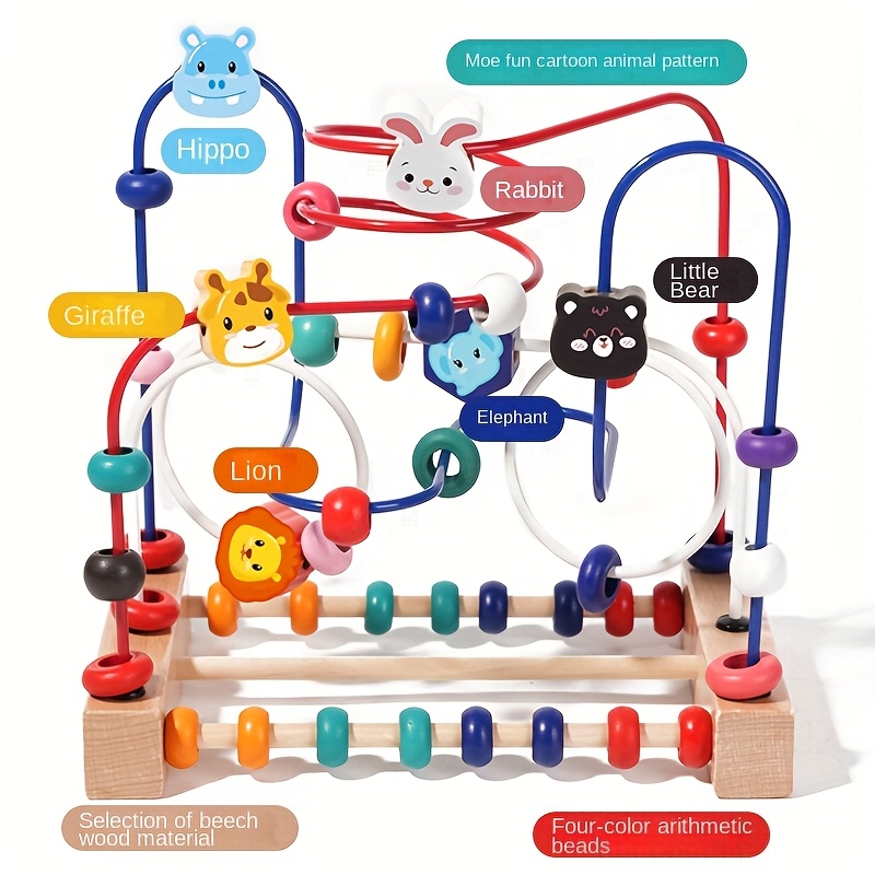 3 Line Preschool Educational Bead Puzzle Toy For Kids
