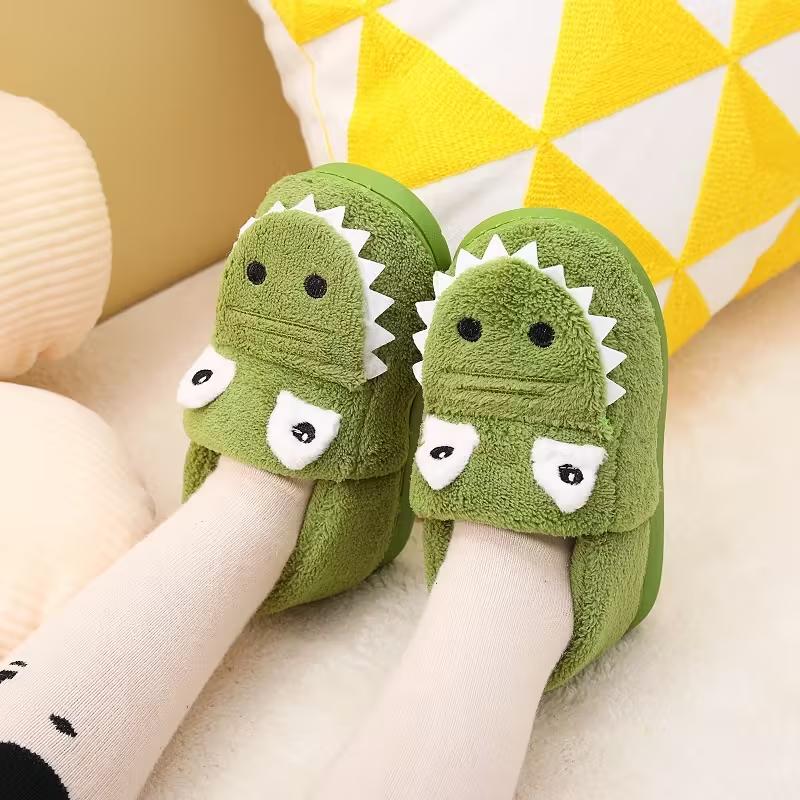 Warm Cartoon Slip On Slippers For Boys Indoor Wear