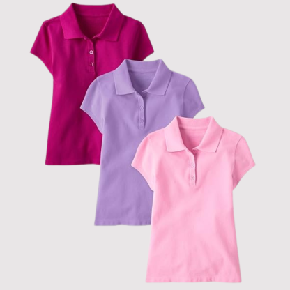 Pack Of 3 Short Sleeve Pique Shirt
