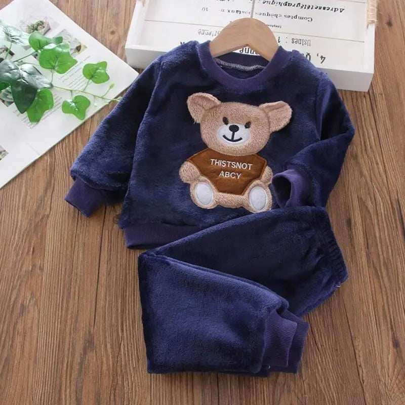 Teddy 2 Pieces Toddler Tops And Pants Set-Cozy Stroller