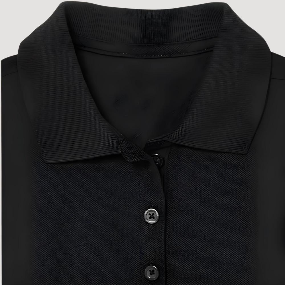 Girls Long Sleeve Pique Polo