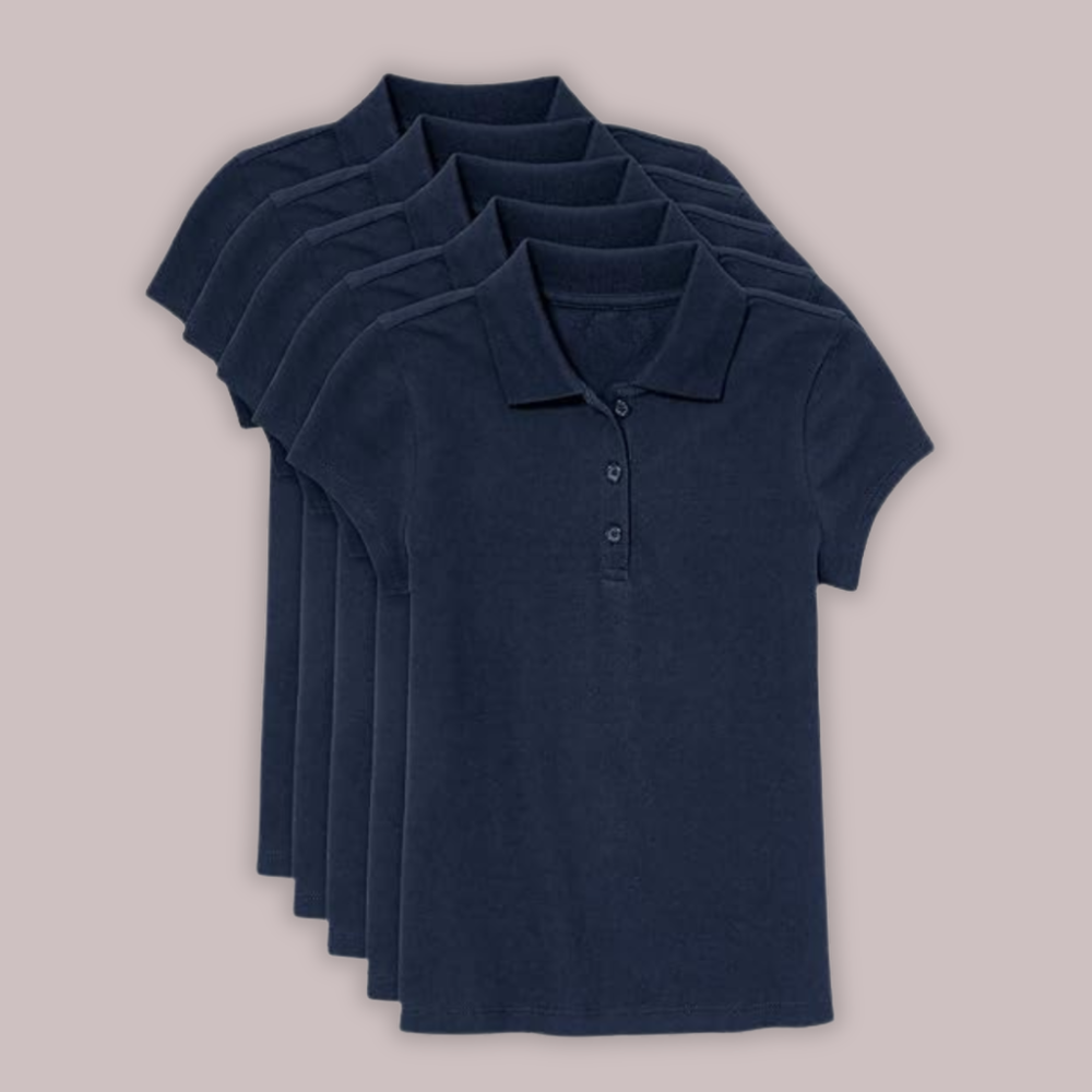 Pack Of 5 Short Sleeve Pique Shirt