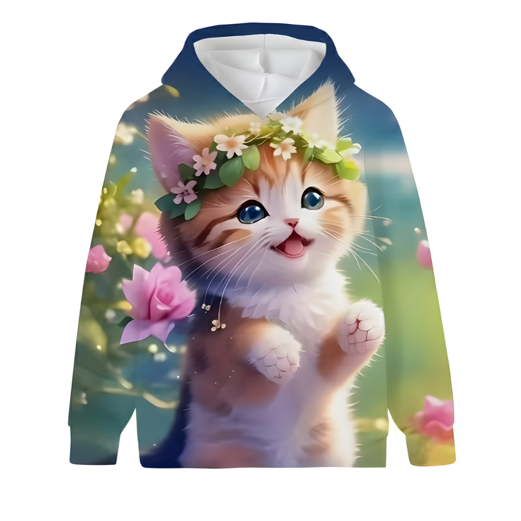 Cozy Kitten Tabby Cat Hoodies