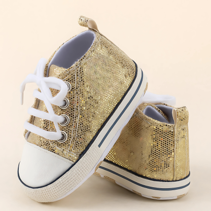 Baby Girls Boys Canvas High Top Shoes
