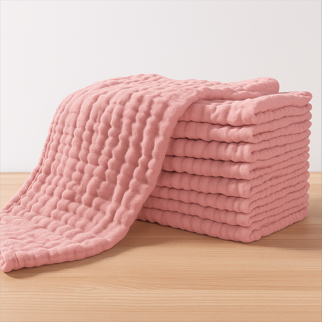 Muslin Burp Cloths for Baby 10 Pack