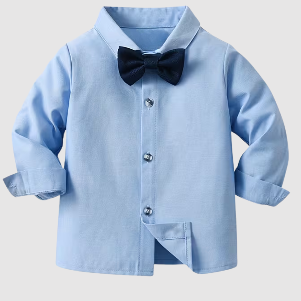 Three Piece Gentleman Outfit For Boys With Shirt Long Pants And Vest