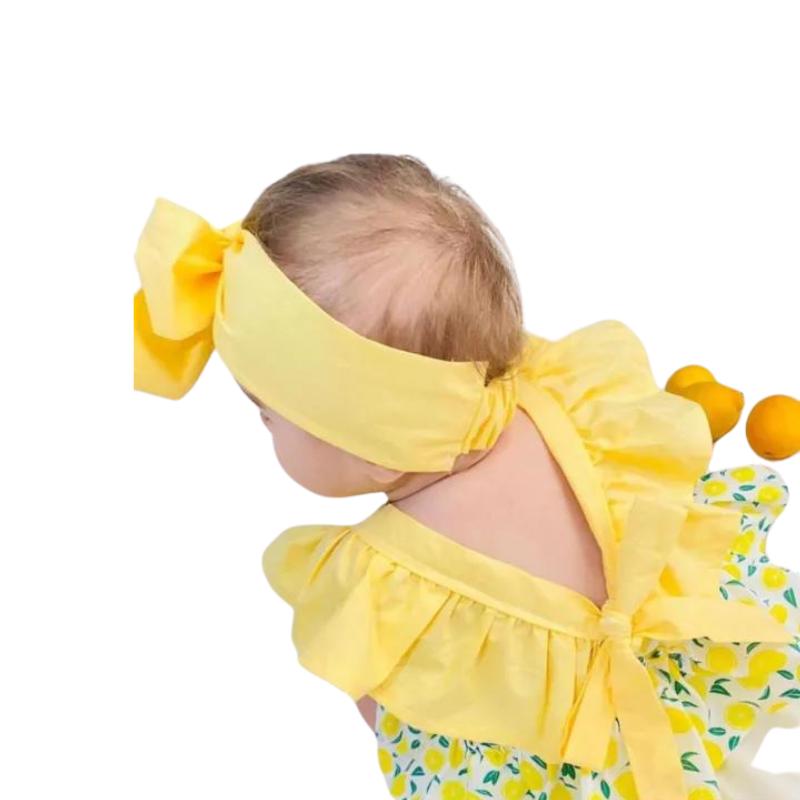 Fruit Printed Pattern Dress For Baby-Cozy Stroller