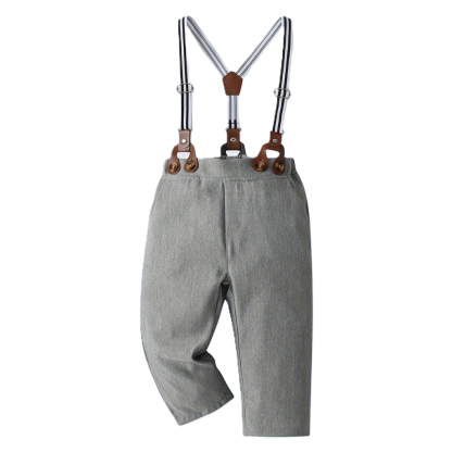 3 Piece Formal Suit With Bow Tie And Hat For Boys