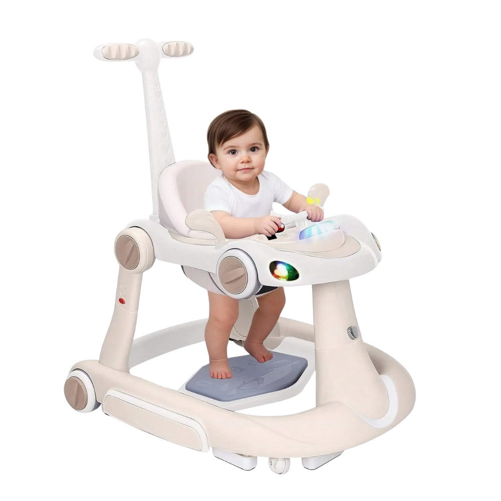 4 In 1 Foldable Music Combo Walker Jumper For Infants