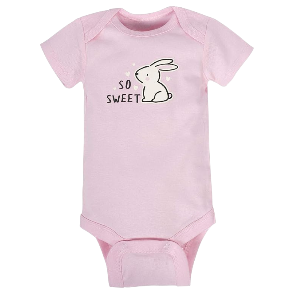 Pack of 8 Baby Girl Short Sleeve Onesies Bodysuits