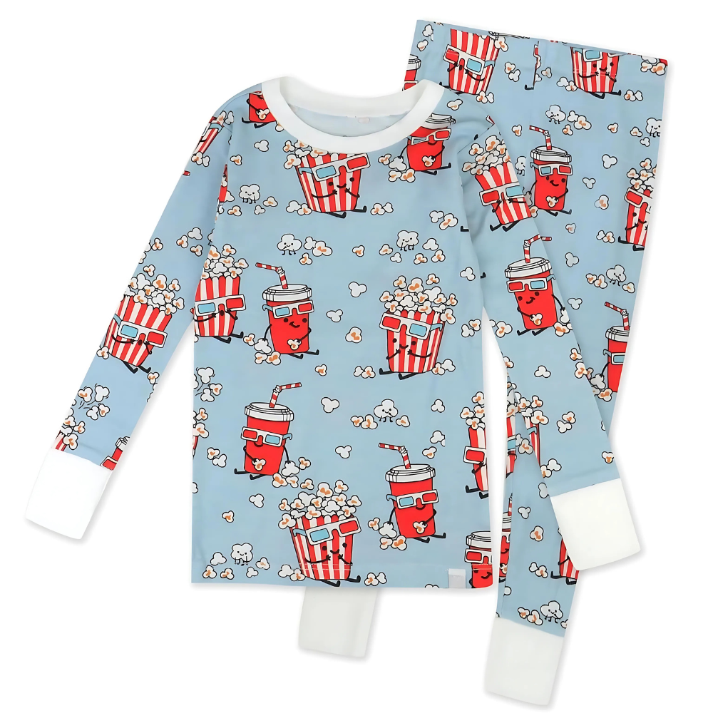 2 Piece Organic Cotton Pajamas for Baby Toddler And Kids Boys