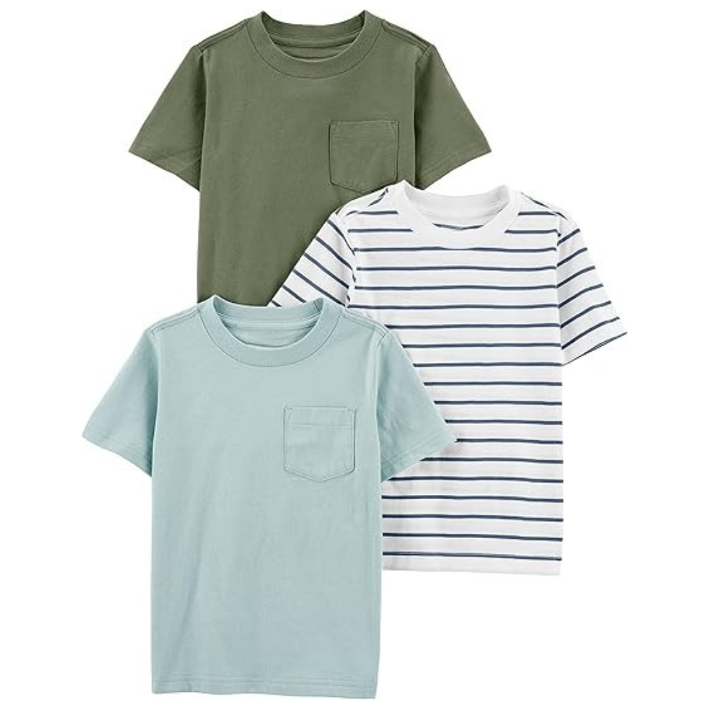 Baby Boy Pack of 3 Short Sleeve Tee Shirts