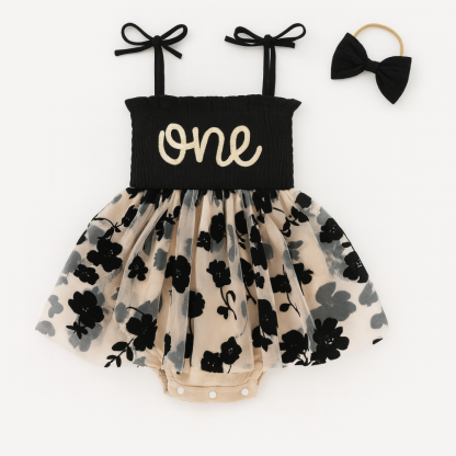Tulle Romper Sleeveless Bodysuit For One Year Old