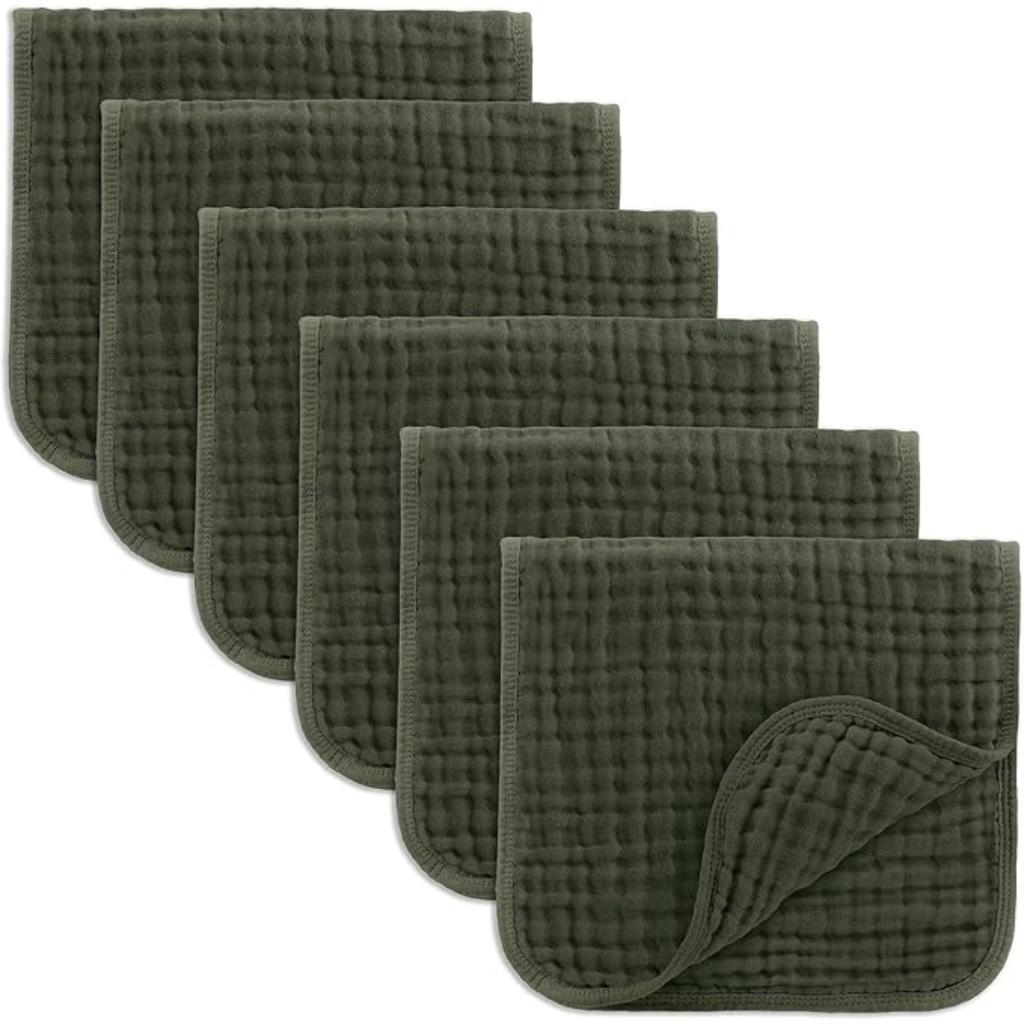 Baby Washcloths Square Towels With Soft Cotton Muslin Set-Cozy Stroller