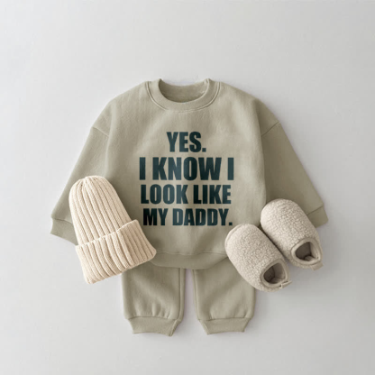 I Look Like Daddy Printed Baby 2 Piece Casual Set-Cozy Stroller