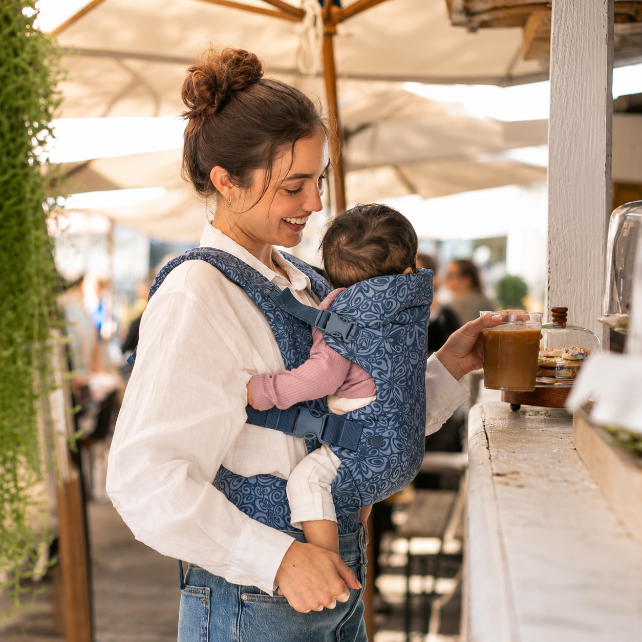 4 In 1 Baby Carrier With Lumbar Support For Infants And Toddlers Use