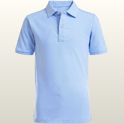 Boys School Uniform Short Sleeve Polo Shirt