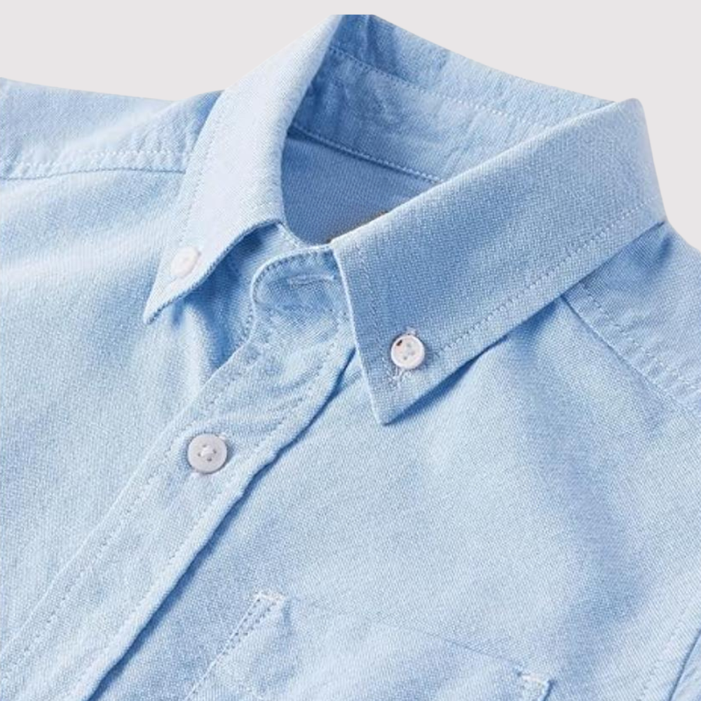 Boys Long Sleeve Oxford Button Down Shirt