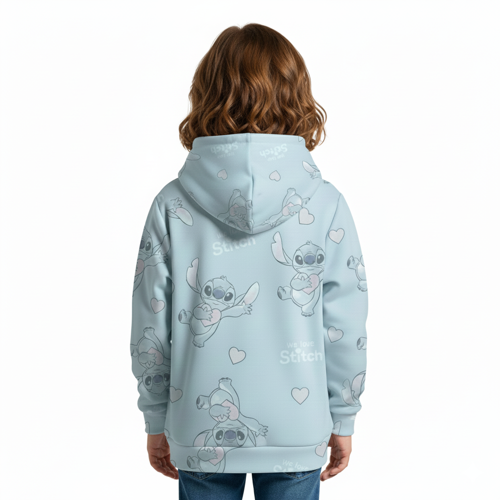 3D Cartoon Printed Hoodie For Girls