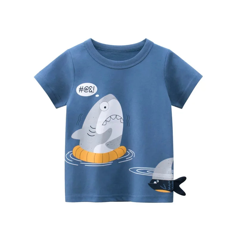 3D Animal Printed Tshirt For Kids-Cozy Stroller