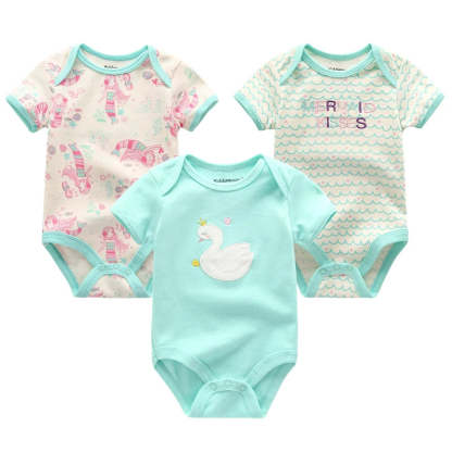 3 Pieces Printed Clothes Set-Cozy Stroller