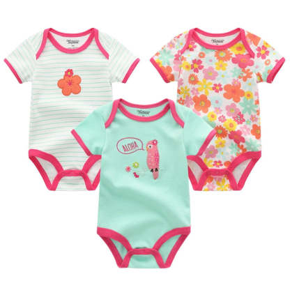 3 Pieces Printed Clothes Set-Cozy Stroller