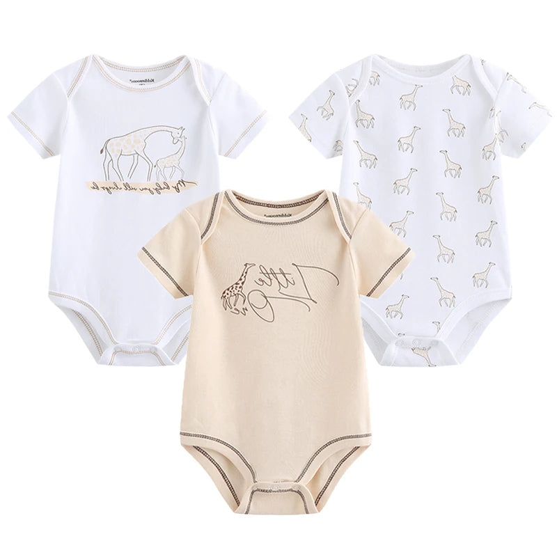 3 Pieces Printed Clothes Set-Cozy Stroller