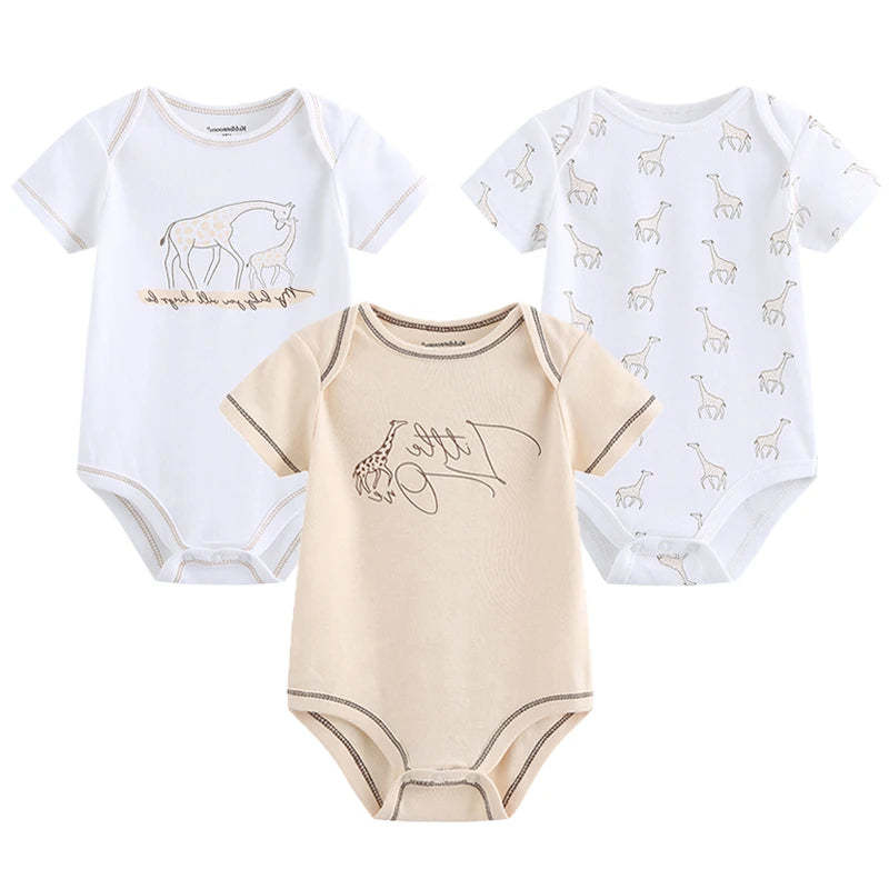 3 Pieces Printed Clothes Set-Cozy Stroller