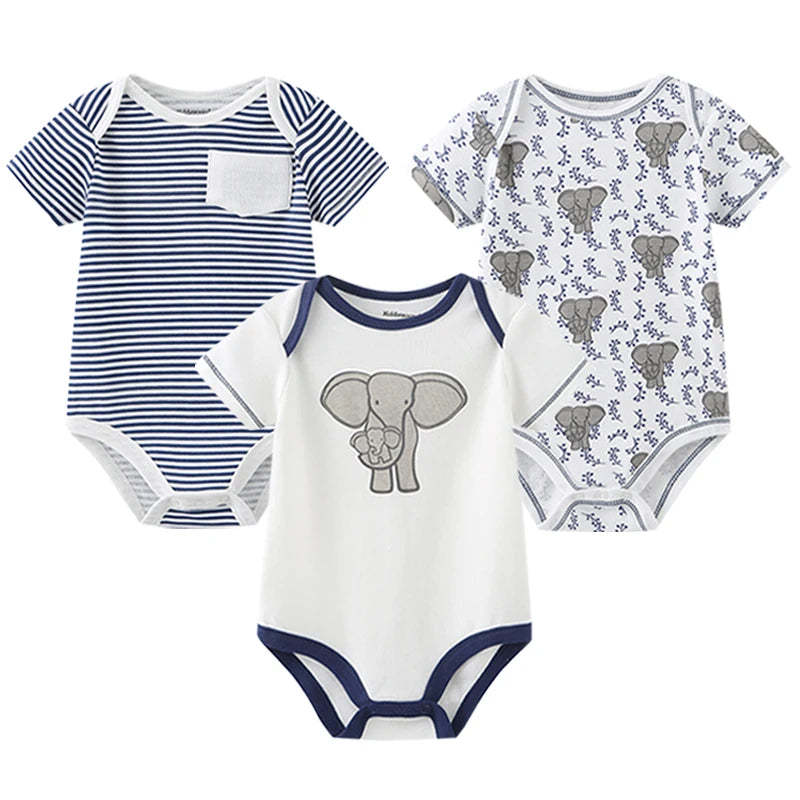 3 Pieces Printed Clothes Set-Cozy Stroller