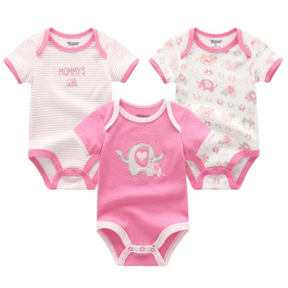 3 Pieces Printed Clothes Set-Cozy Stroller