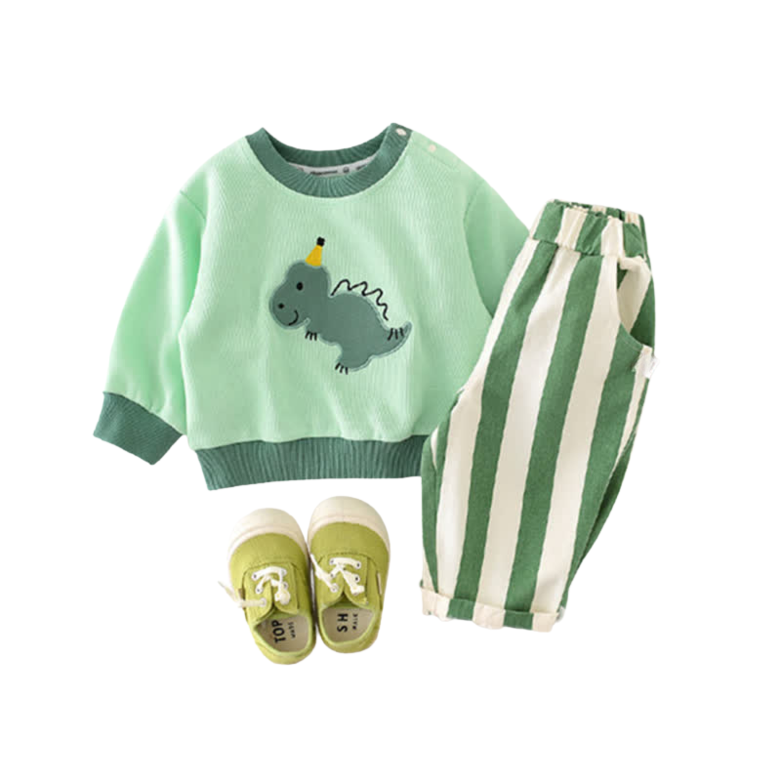 Baby Design Vertical Striped Casual Pants