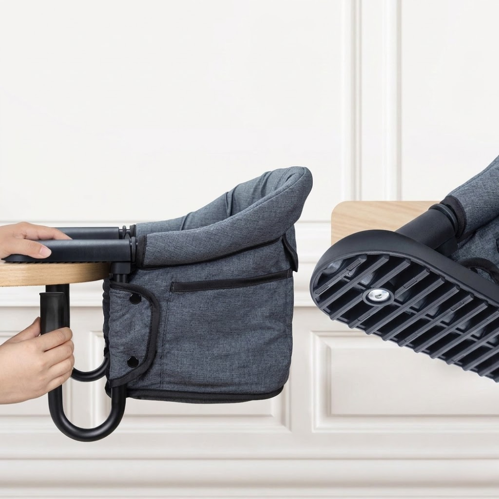 Portable Foldable Hook On High Chair For Babies 6 To 36 Months With Carry Bag