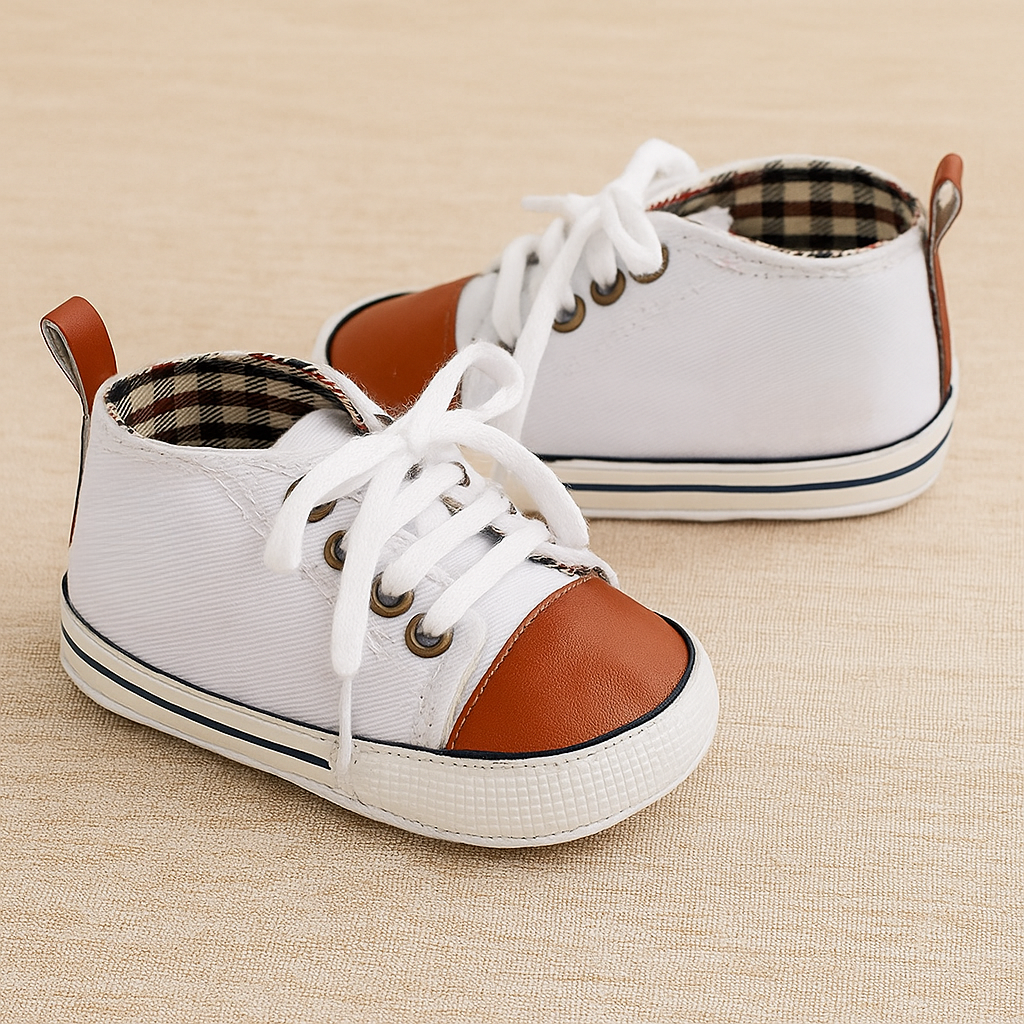 Unisex Baby Girls Boys Canvas High Top Shoes