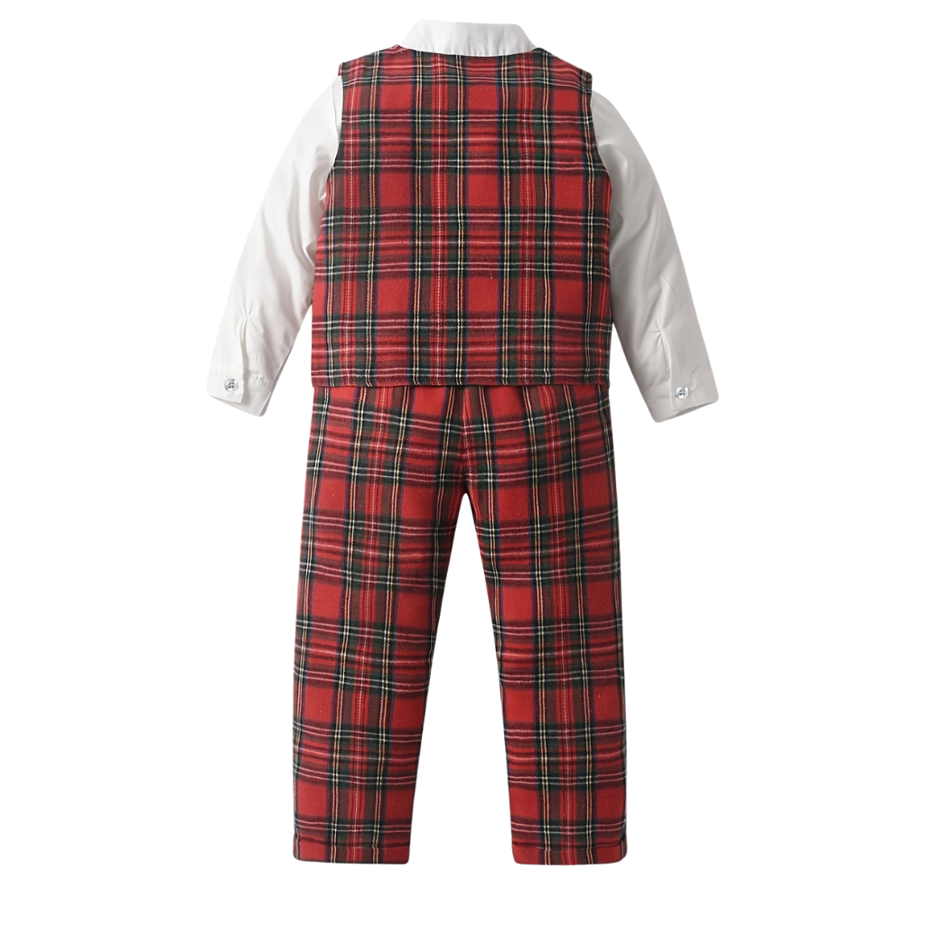 3 Piece Scottish Plaid Tartan Suit Set