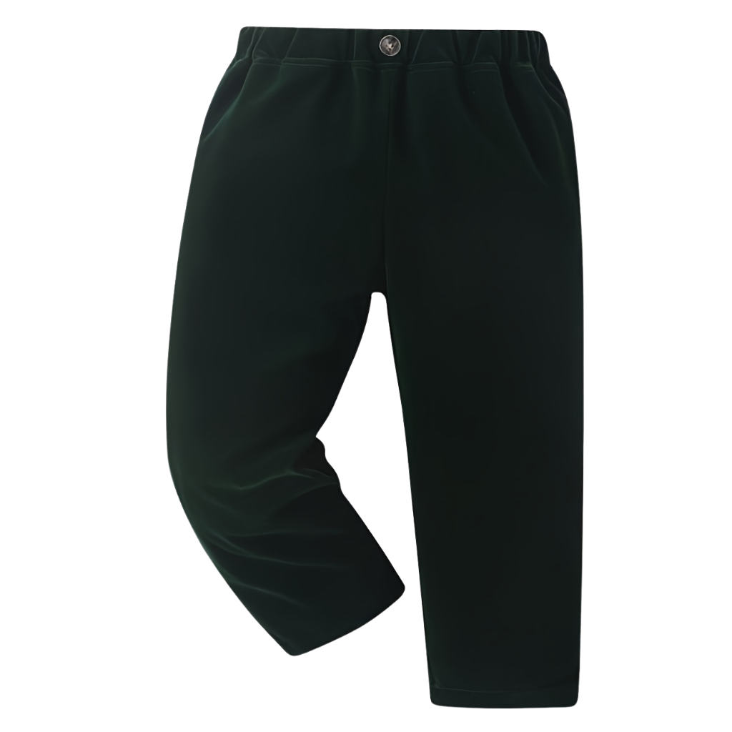 3 Piece Vest Shirt With Bow Tie And Pant Set For Boys